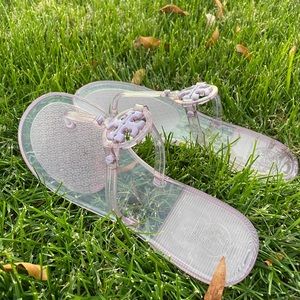 Tory Burch Mini Miller Purple/Pink Jelly Thong Sandal